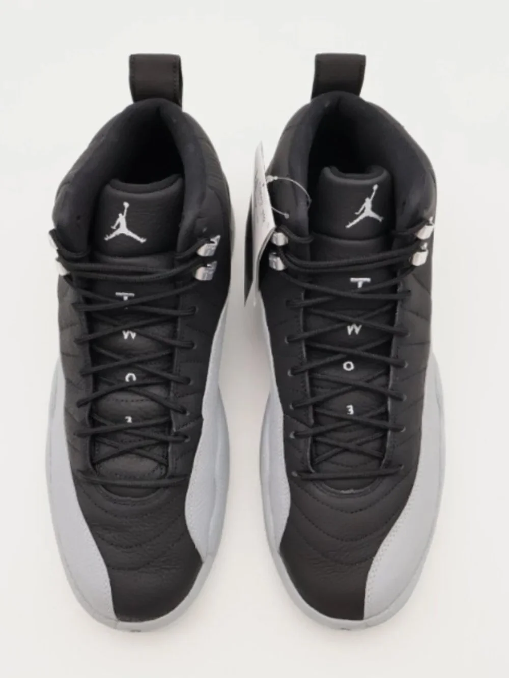 Nike Air Jordan 12 Retro Barons Black and Wolf Grey